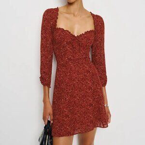 Reformation Remi Dress Red - Size 2